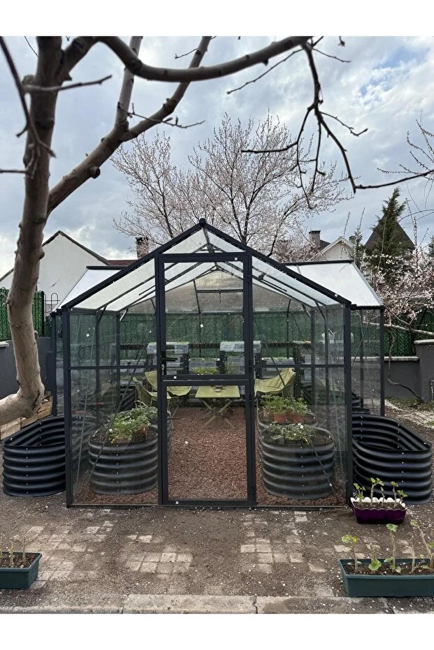  GARDEN GREENHOUSE MODERN KIŞ BAHÇESİ, BAHÇE SERASI ( LARGE )